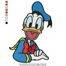 Donald and Daisy Duck 16 Embroidery Design